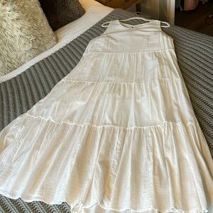 White Cotton maxi dress